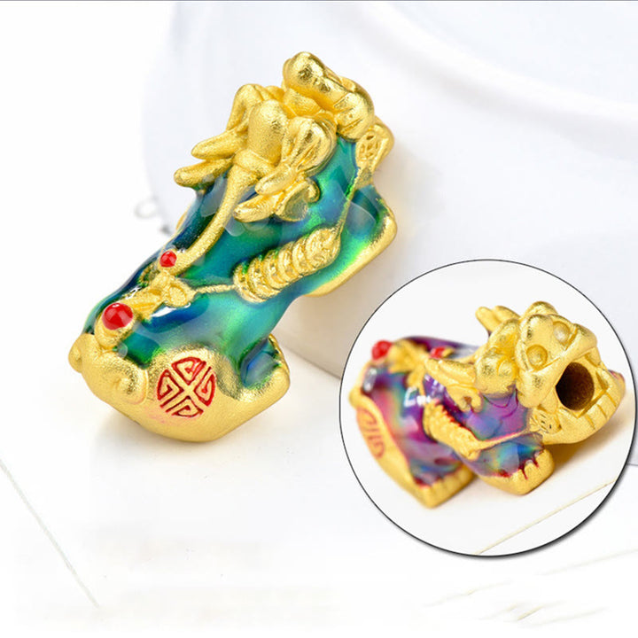 Buddha Stones風水 銅製PiXiu黒曜石 ビーズ開運財運ブレスレット - image 13
