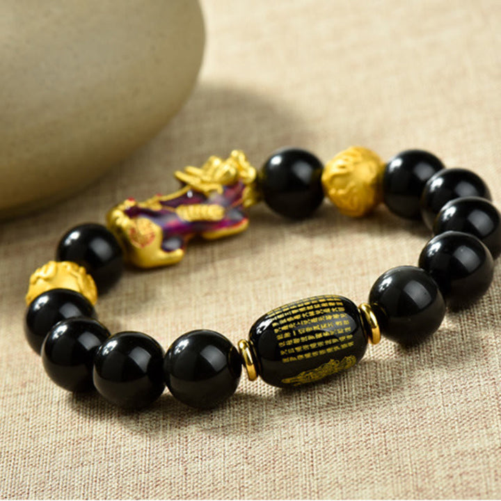 Buddha Stones風水 銅製PiXiu黒曜石 ビーズ開運財運ブレスレット - image 11