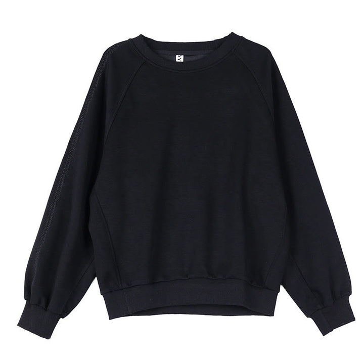 Buddha Stones秋 無地 クルーネック コットン プルオーバー レディース スウェットシャツ  - image 14