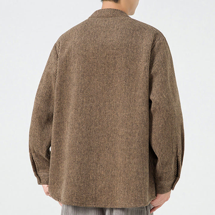 Buddha Stones長袖 カエルボタンデザイン メンズ コットンジャケット シャツ ポケット付き - image 26