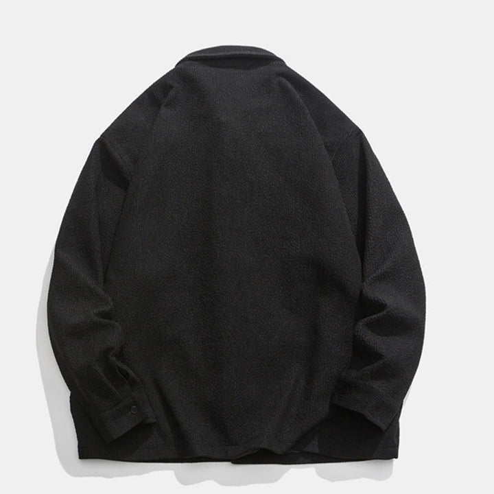 Buddha Stones長袖 カエルボタンデザイン メンズ ポリエステルジャケット シャツ ポケット付き - image 12