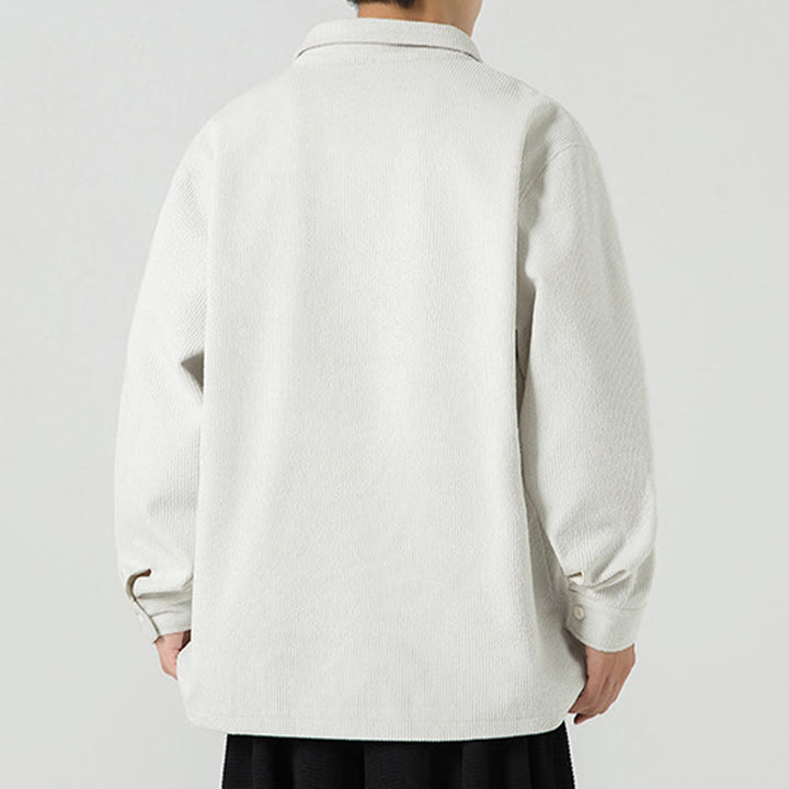 Buddha Stones長袖 カエルボタンデザイン メンズ ポリエステルジャケット シャツ ポケット付き - image 24