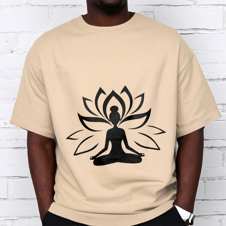 Buddha Stonesと蓮の瞑想する人Tシャツ - image 12