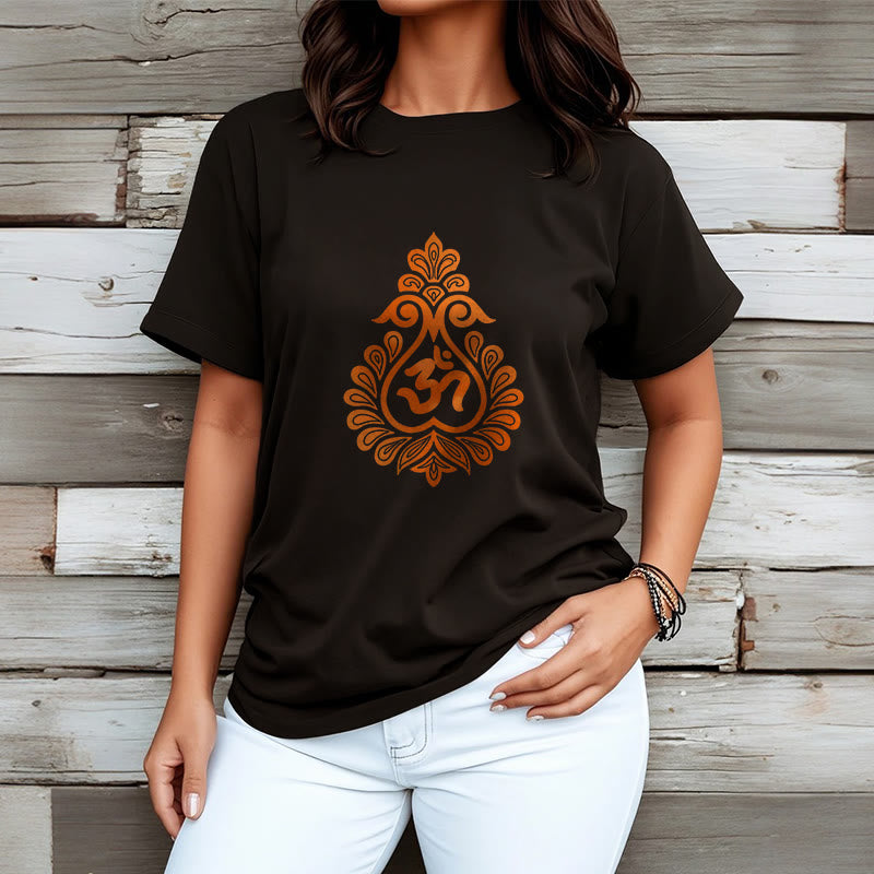 Buddha StonesひょうたんOMシンボルデザインTシャツ - image 8