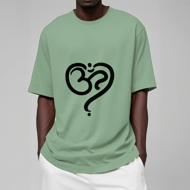 Buddha StonesラブハートOMシンボルデザインTシャツ - image 19