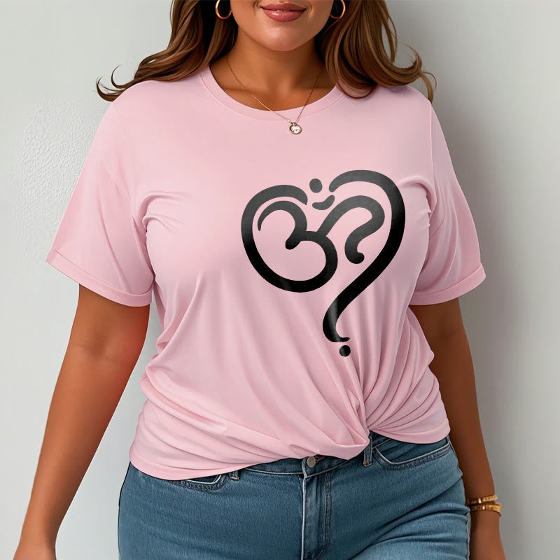 Buddha StonesラブハートOMシンボルデザインTシャツ - image 17