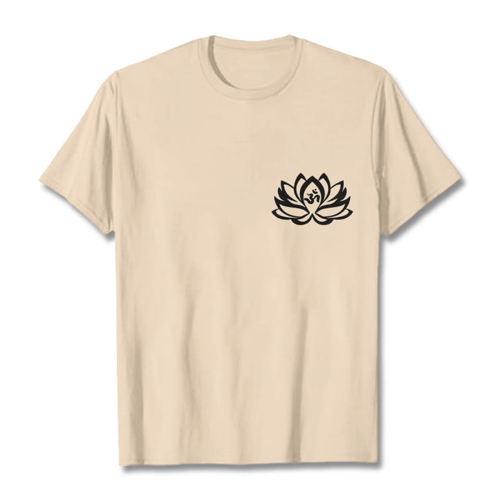 Buddha Stones蓮の花 OMシンボルデザインTシャツ - ビスク - 2XL - image 12