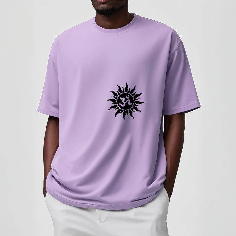 Buddha Stones太陽OMシンボルデザインTシャツ - image 15