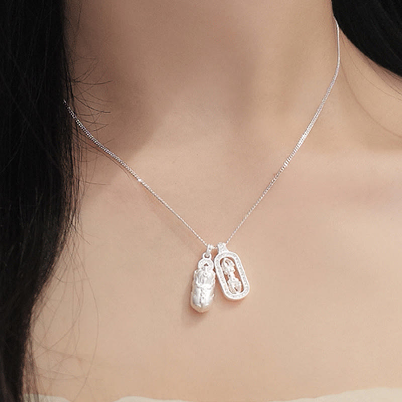 Buddha Stones925 スターリングシルバー ミニ 貔貅 ドルジェ ヴァジュラ 富のネックレス ペンダント - image 10