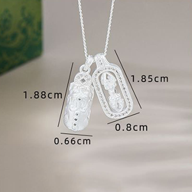 Buddha Stones925 スターリングシルバー ミニ 貔貅 ドルジェ ヴァジュラ 富のネックレス ペンダント - image 11