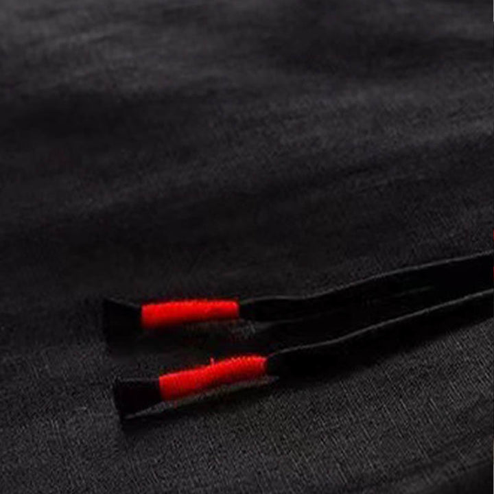 Buddha Stonesカジュアル 無地 ワンボタン レディース カプリ ワイドレッグ パンツ ポケット付き - image 9