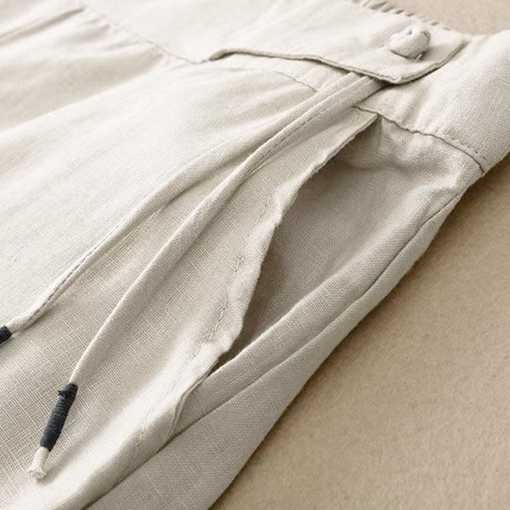 Buddha Stonesカジュアル 無地 ワンボタン レディース カプリ ワイドレッグ パンツ ポケット付き - image 20