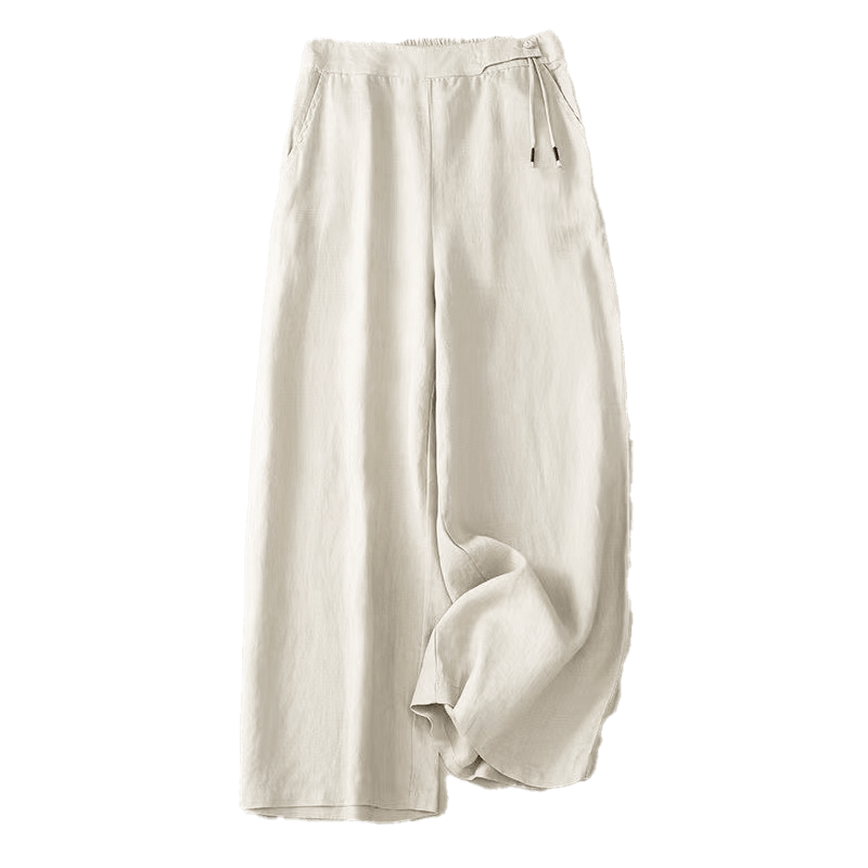 Buddha Stonesカジュアル 無地 ワンボタン レディース カプリ ワイドレッグ パンツ ポケット付き - image 16