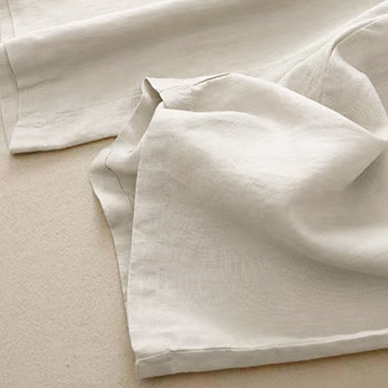 Buddha Stonesカジュアル 無地 ワンボタン レディース カプリ ワイドレッグ パンツ ポケット付き - image 13