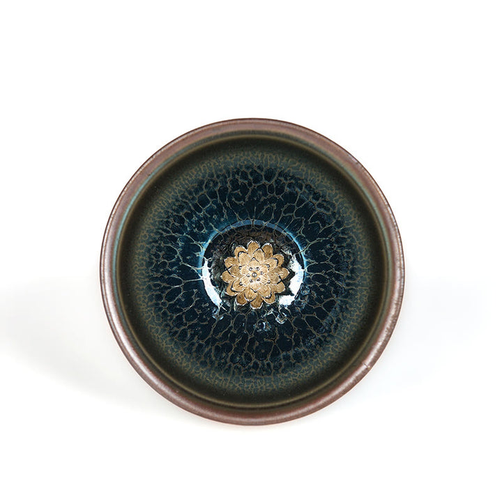 Buddha Stones手作り中国剣占蓮青陶器ティーカップカンフーティーカップ150ml - image 7
