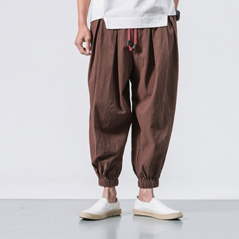 Buddha Stonesカジュアル スポーツ メンズ 無地 コットン ドローストリング パンツ ポケット付き - image 28