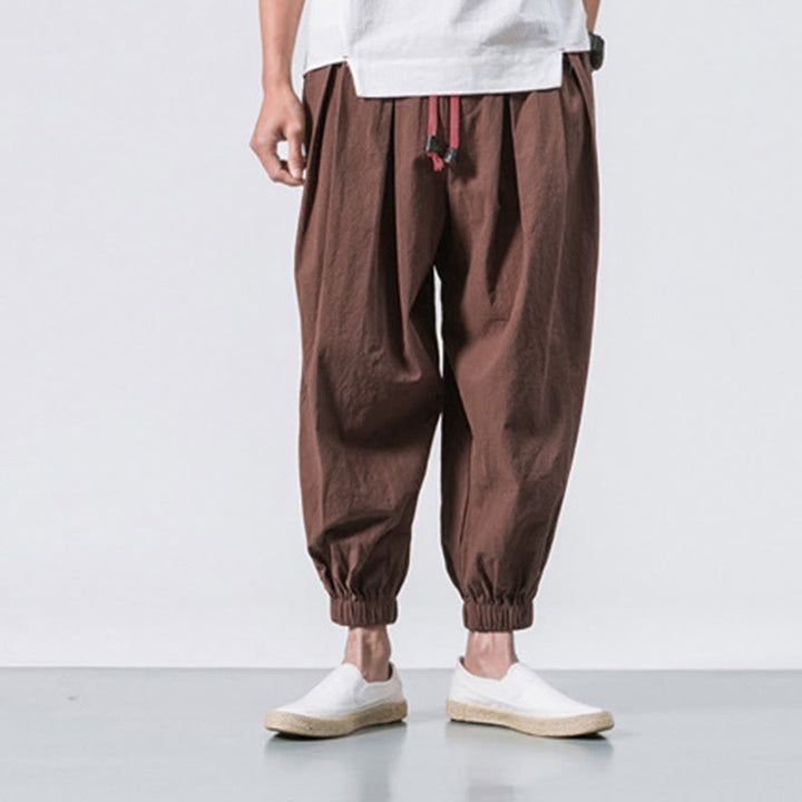 Buddha Stonesカジュアル スポーツ メンズ 無地 コットン ドローストリング パンツ ポケット付き - image 28