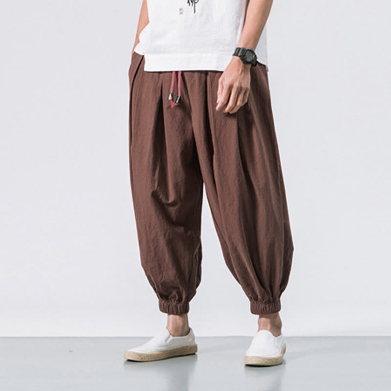 Buddha Stonesカジュアル スポーツ メンズ 無地 コットン ドローストリング パンツ ポケット付き - image 33
