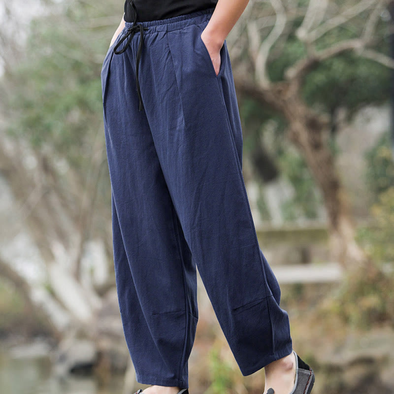 Buddha Stonesプレーン カジュアル ブルマー メンズ パンツ ポケット付き - image 6