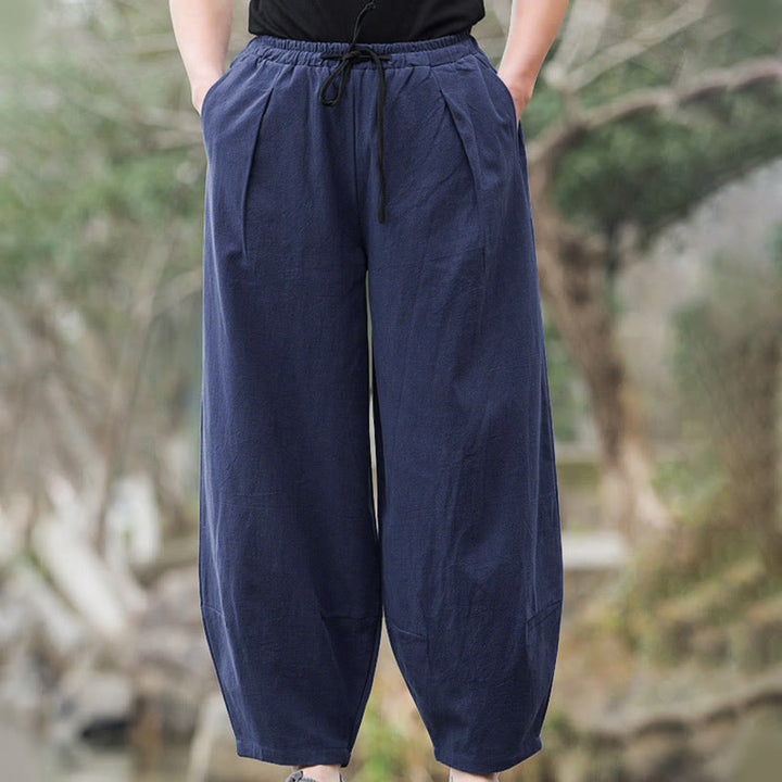 Buddha Stonesプレーン カジュアル ブルマー メンズ パンツ ポケット付き - image 5