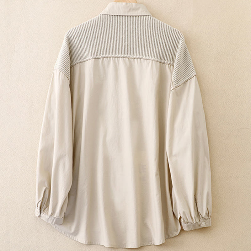 Buddha Stonesプレーンスタンドカラー レディース コットンコーデュロイジャケット - image 12