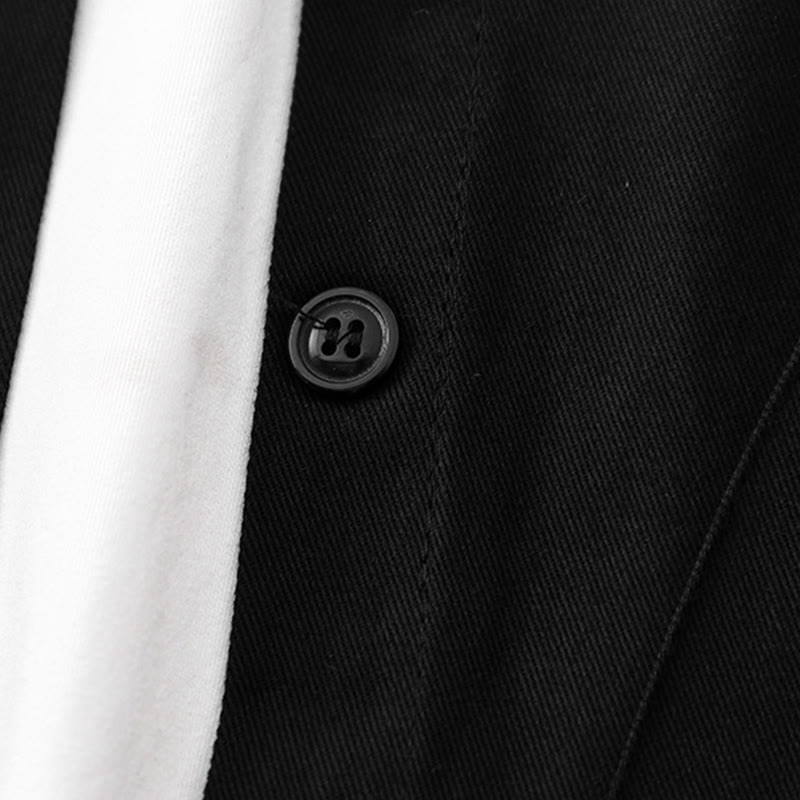 Buddha Stones無地 長袖 レディース コットンジャケット ポケット付き - image 10