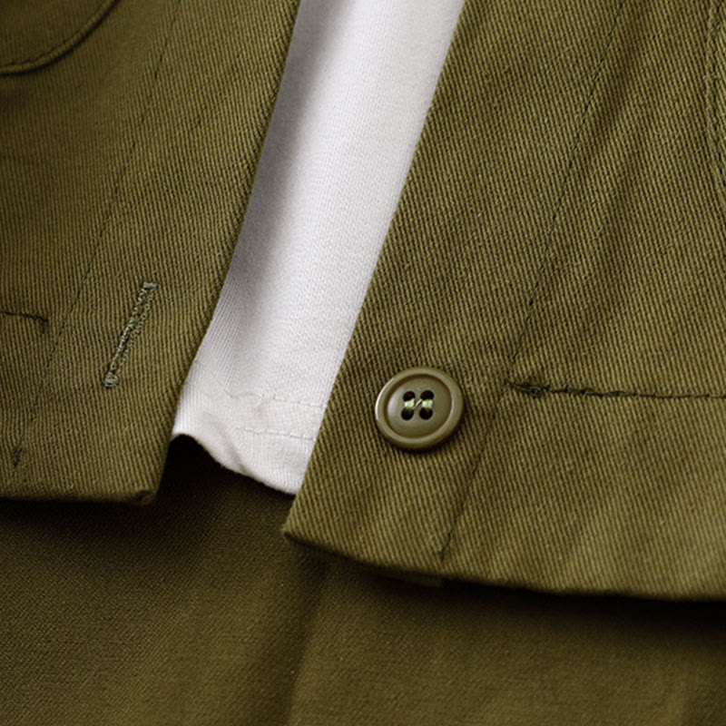 Buddha Stones無地 長袖 レディース コットンジャケット ポケット付き - image 18