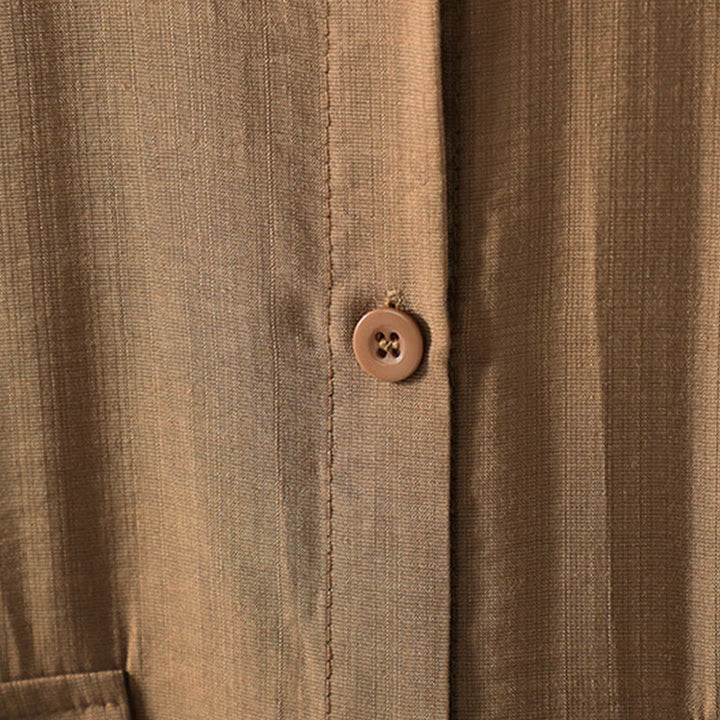 Buddha Stonesプレーンボタン レディース コットンコート ポケット付き - image 7