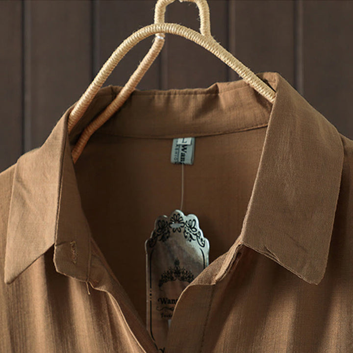 Buddha Stonesプレーンボタン レディース コットンコート ポケット付き - image 6