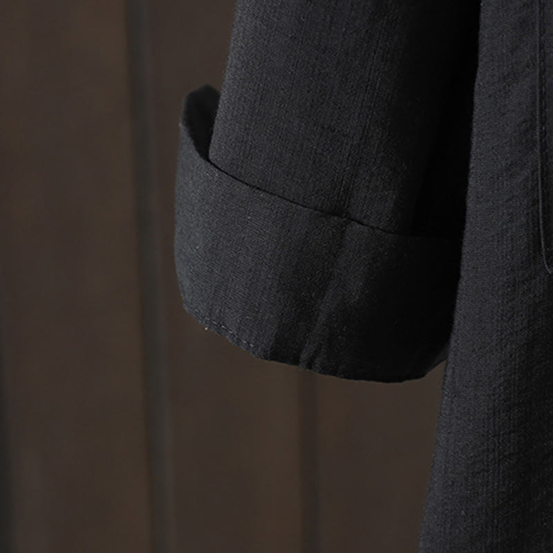 Buddha Stonesプレーンボタン レディース コットンコート ポケット付き - image 12