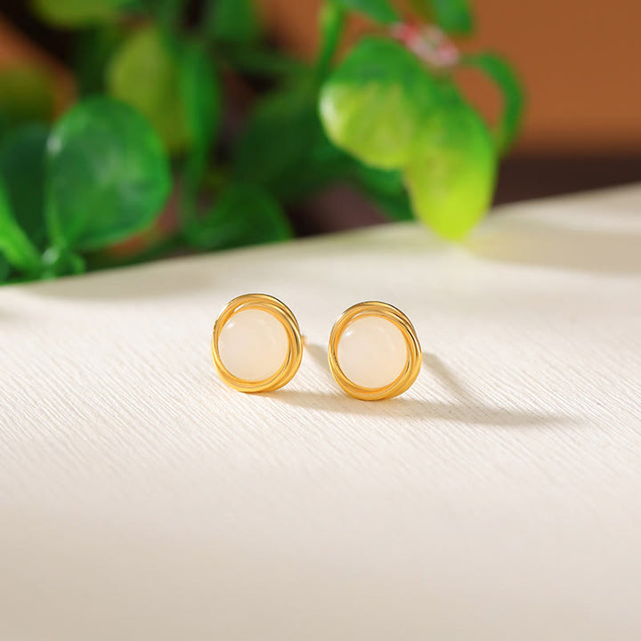 Buddha Stones925スターリングシルバー 和田翡翠瑪瑙琥珀 幸運のイヤリング  - image 7