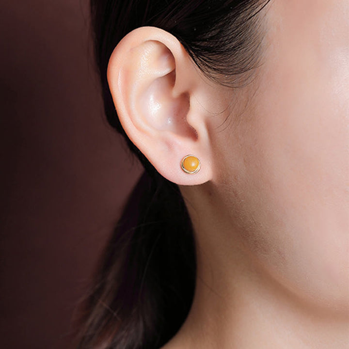 Buddha Stones925スターリングシルバー 和田翡翠瑪瑙琥珀 幸運のイヤリング  - image 20