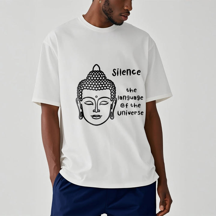 Buddha Stonesカジュアル 瞑想 仏陀頭柄 コットンTシャツ - image 7