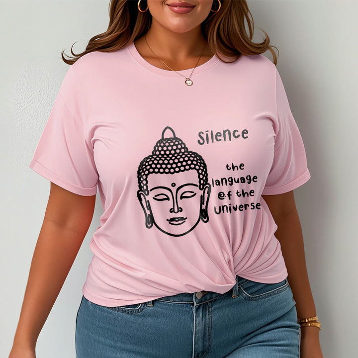 Buddha Stonesカジュアル 瞑想 仏陀頭柄 コットンTシャツ - image 14