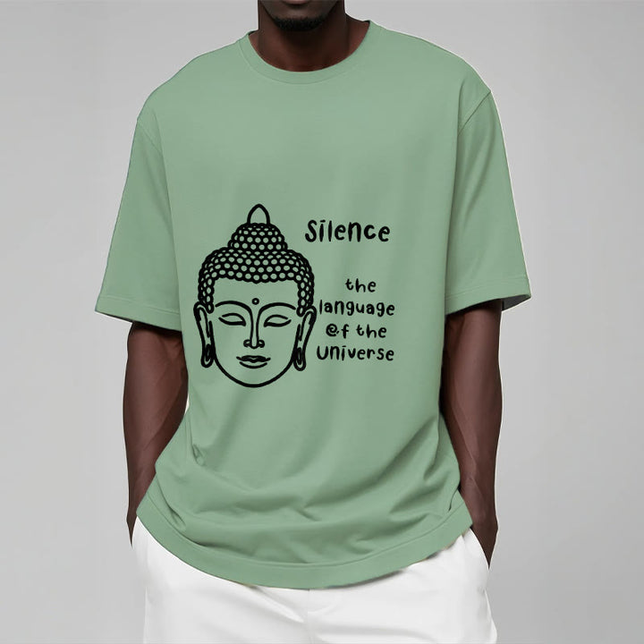 Buddha Stonesカジュアル 瞑想 仏陀頭柄 コットンTシャツ - image 16