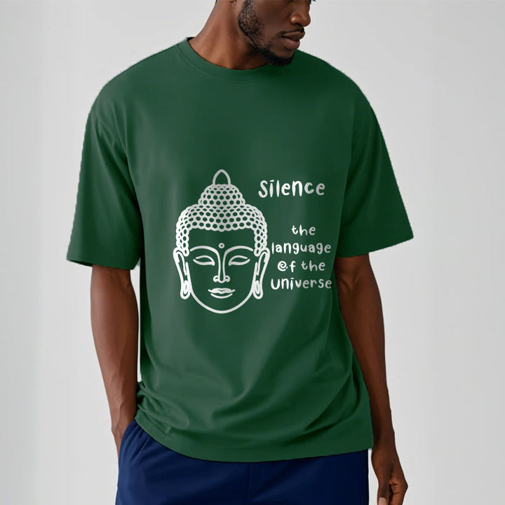 Buddha Stonesカジュアル 瞑想 仏陀頭柄 コットンTシャツ - image 12