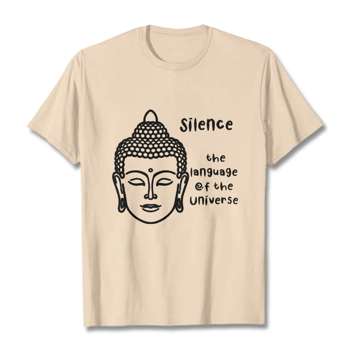 Buddha Stonesカジュアル 瞑想 仏陀頭柄 コットンTシャツ - ビスク - 2XL - image 9