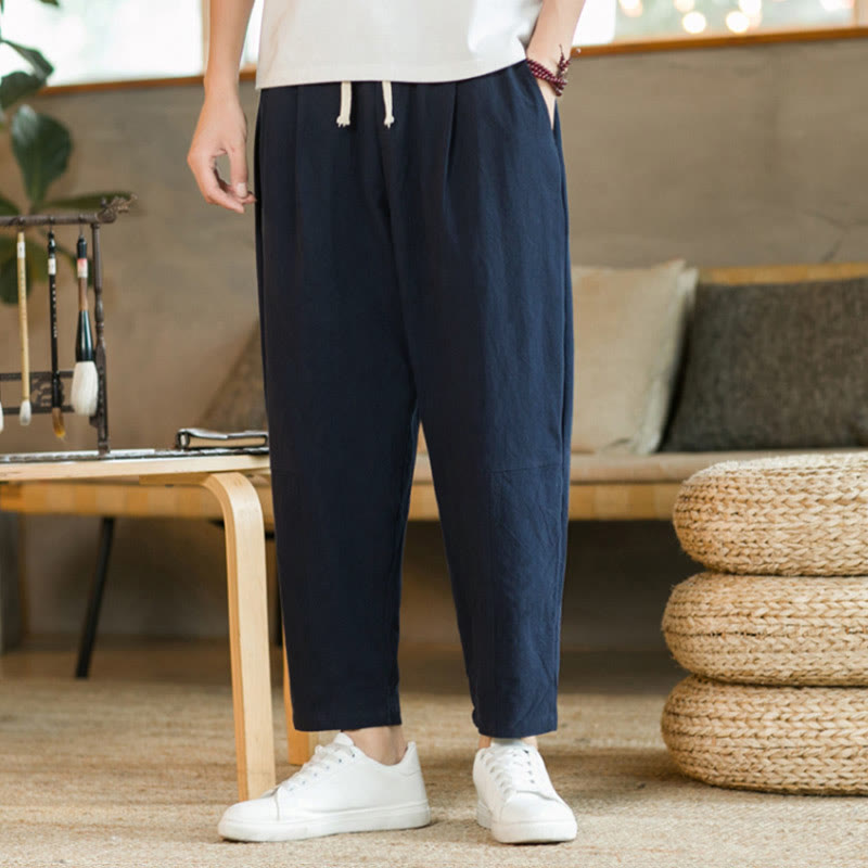 Buddha Stonesポケット付きメンズ サマーコットンパンツ - image 15