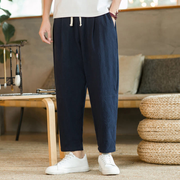 Buddha Stonesポケット付きメンズ サマーコットンパンツ - image 15