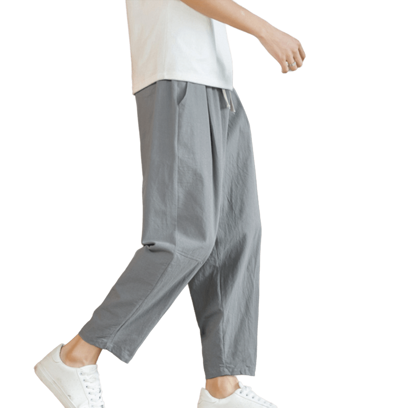 Buddha Stonesポケット付きメンズ サマーコットンパンツ - image 26