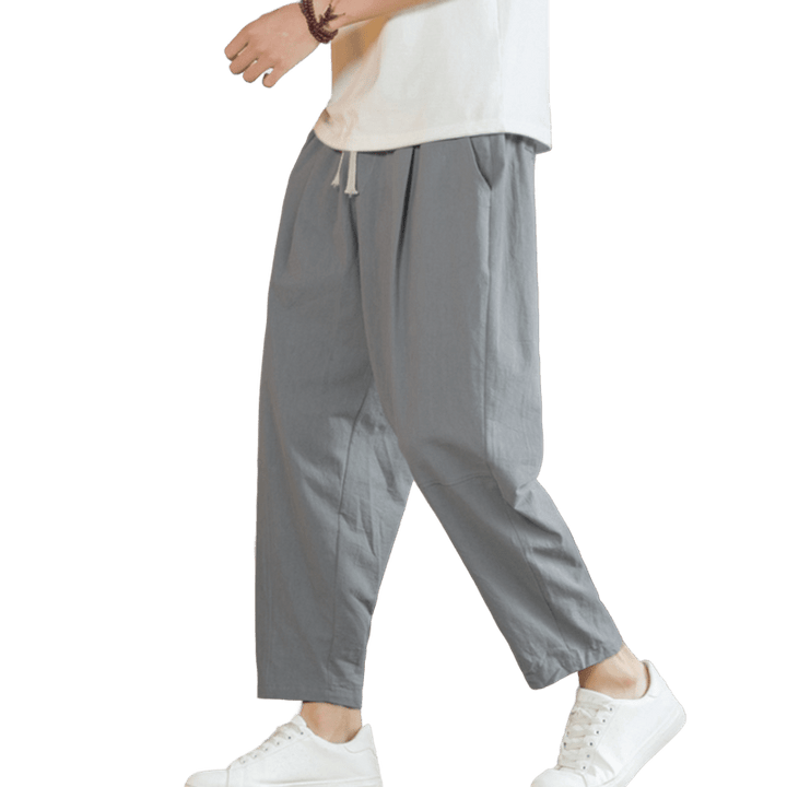 Buddha Stonesポケット付きメンズ サマーコットンパンツ - image 25