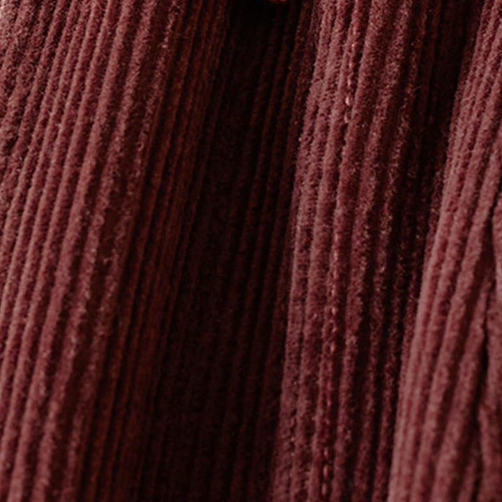 Buddha Stonesカラーコントラスト コーデュロイ コットン レディース サーマル フリース裏地 ハーレムパンツ ポケット付き - image 11