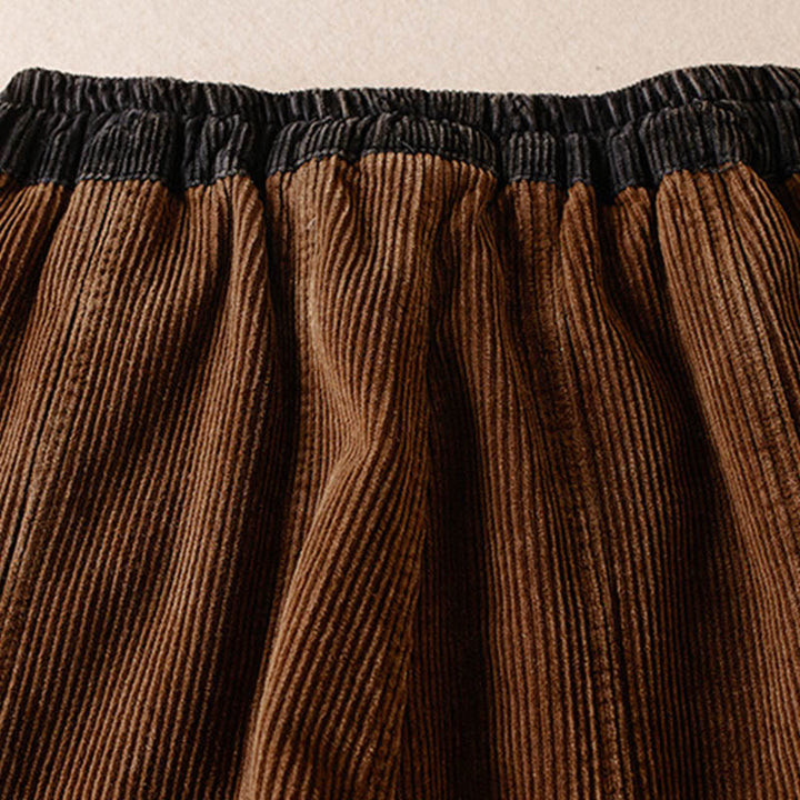 Buddha Stonesカラーコントラスト コーデュロイ コットン レディース サーマル フリース裏地 ハーレムパンツ ポケット付き - image 25