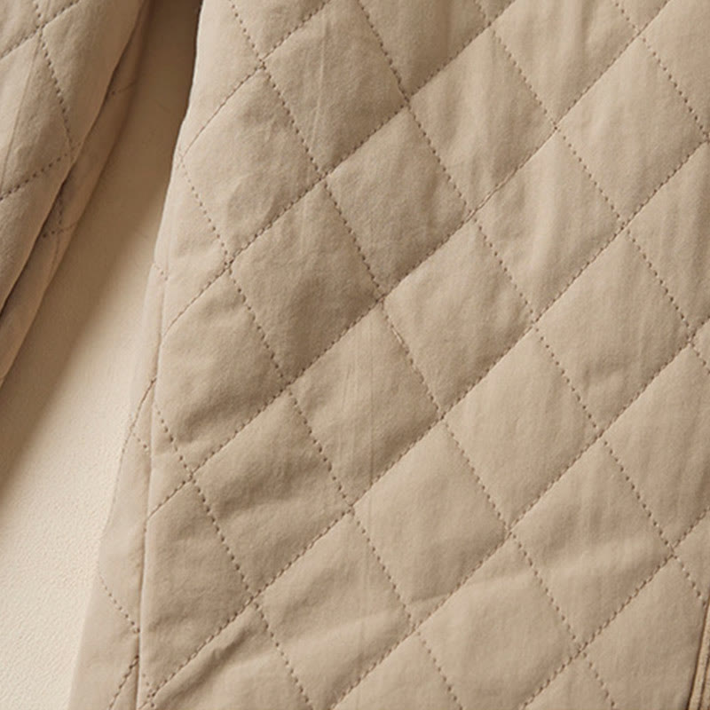 Buddha Stonesダイヤモンドキルティングデザイン サーマル レディース ハーレム コットンパンツ ポケット付き - image 15