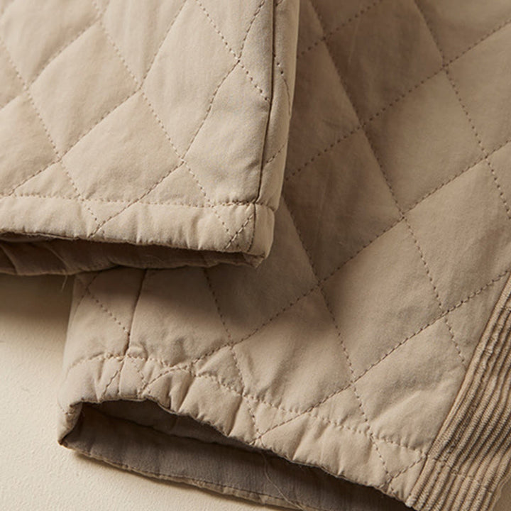 Buddha Stonesダイヤモンドキルティングデザイン サーマル レディース ハーレム コットンパンツ ポケット付き - image 17