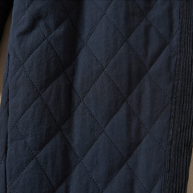 Buddha Stonesダイヤモンドキルティングデザイン サーマル レディース ハーレム コットンパンツ ポケット付き - image 5