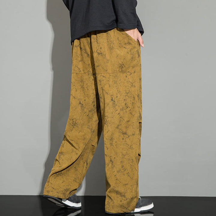 Buddha Stonesカジュアル ヴィンテージ カモ柄 ドローストリング メンズ パンツ ポケット付き - image 28