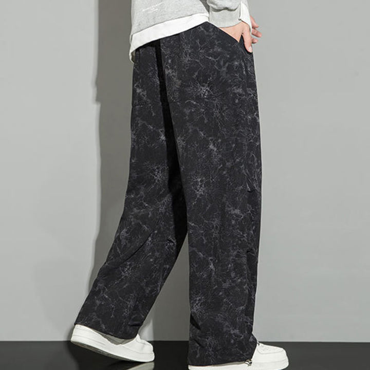 Buddha Stonesカジュアル ヴィンテージ カモ柄 ドローストリング メンズ パンツ ポケット付き - image 8