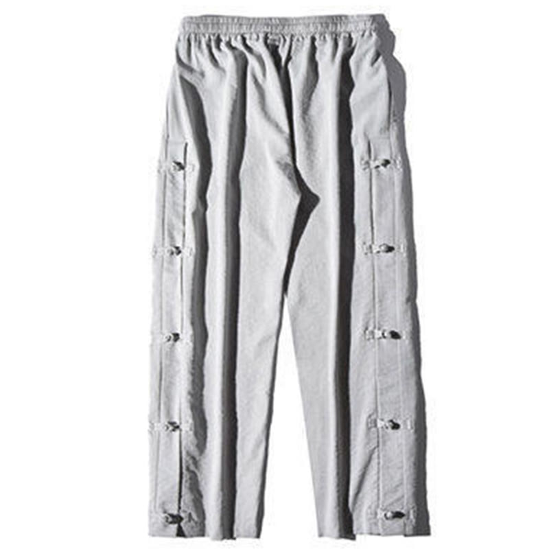Buddha Stonesカジュアルパッチワーククレーン柄カエルボタンデザインメンズワイドレッグパンツポケット付き - image 22