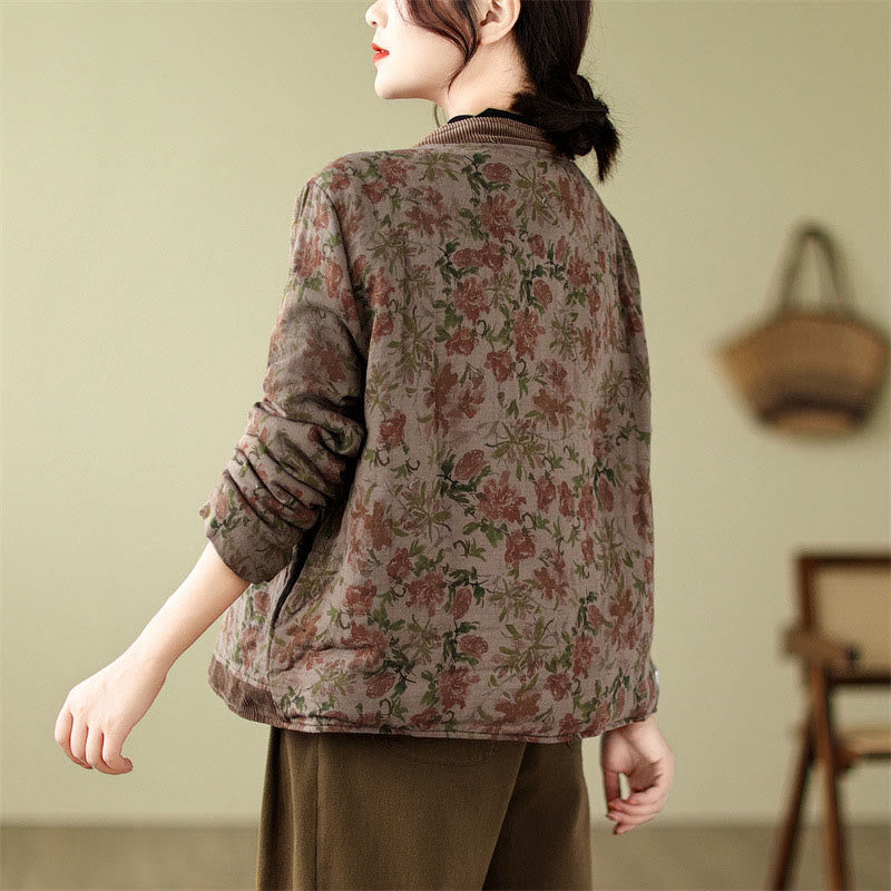 Buddha Stonesフラワージャカード レディース コットンパデッドジャケット - image 5